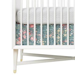 Dwell Studio Posey Percale Floral Crib Skirt